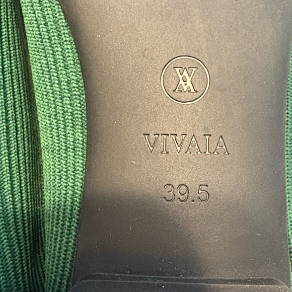 Vivaia Margot Square-Toe Mary Janes Size 39.5 US 8.5 Forest Green Office Party - Picture 8 of 9